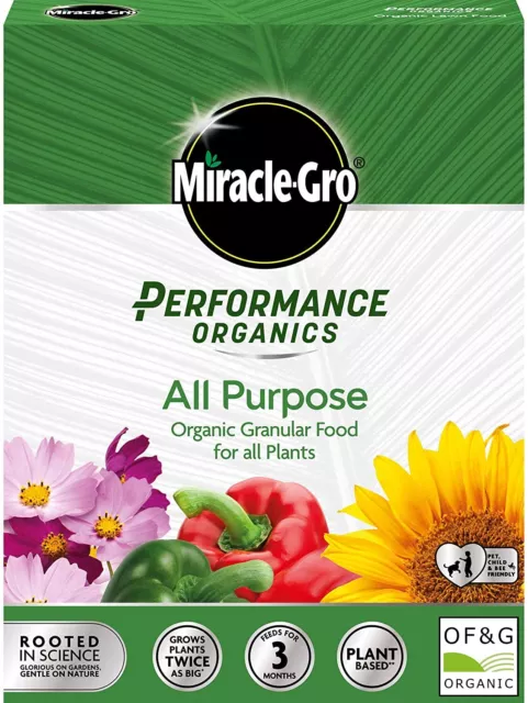 Miracle Gro Performance Organics All Purpose Granular Plant Food 1kg
