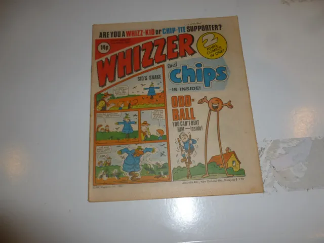 WHIZZER & CHIPS Comic - Date 11/04/1981 - Uk paper comic