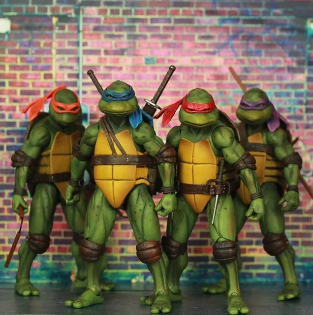 NECA Teenage Mutant Ninja Turtles 7" Action Figure Statue Model Toy 1990 Movie