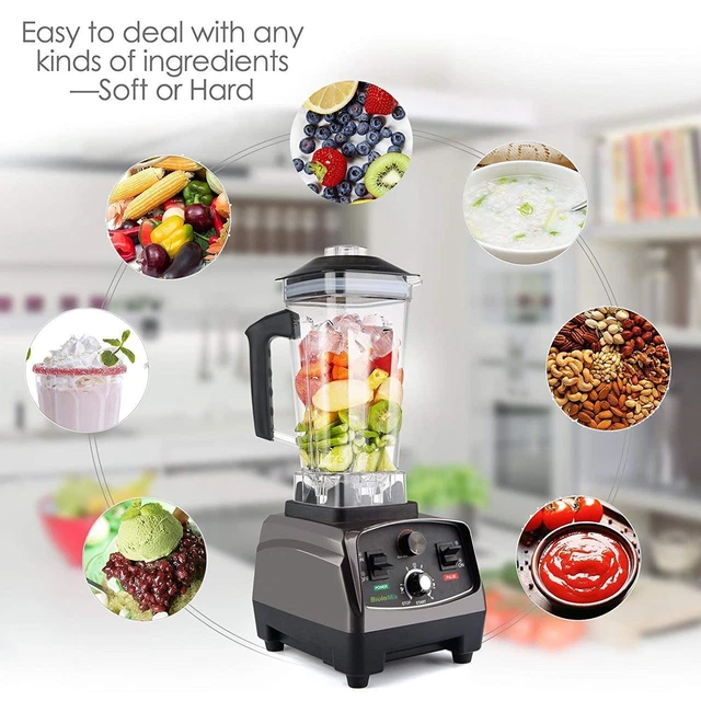 "Powerful 3HP Blender Mixer Juicer for Delicious Smoothies and More - Commercial