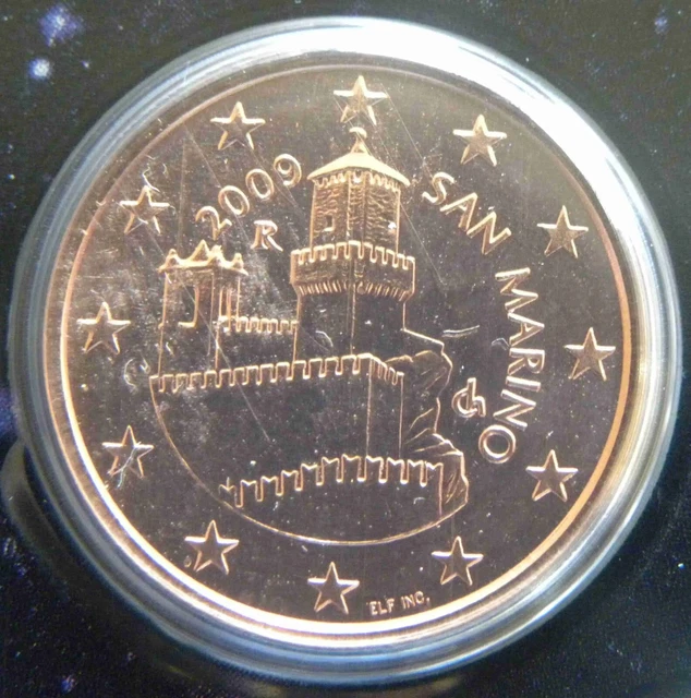 SAINT MARIN - 5 CENT EURO BU 2009 - Pièce encore scellée