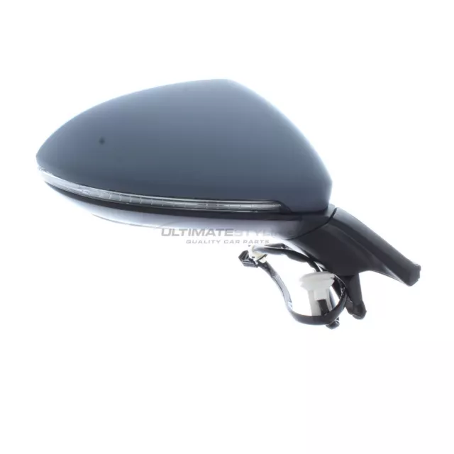 VW Golf Mk7 2012-2020 Door Wing Mirror Electric Primed Drivers Side Right Hand