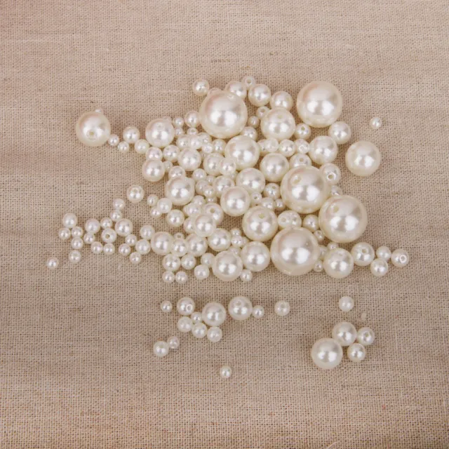300 Stück Sortierte Größe Runde Harz Faux Perlen für Nähen Dekoration DIY