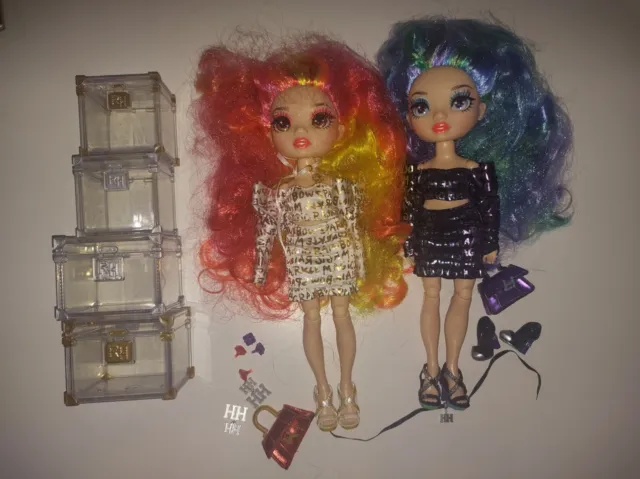 Rainbow High Special Edition Twins Laurel And Holly De’vious Dolls With Clothes