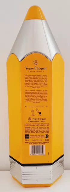 Veuve Clicquot Champagne Pencil Tin Gift Box, Orange Bottle Holder - TIN ONLY 3