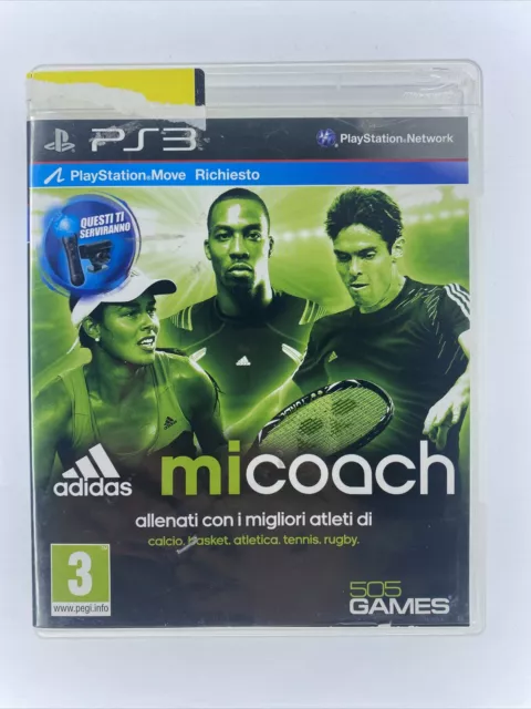 Adidas Micoach PS3 sony PLAYSTATION 3 Jeu Vidéo Utilisée Avec Manuel