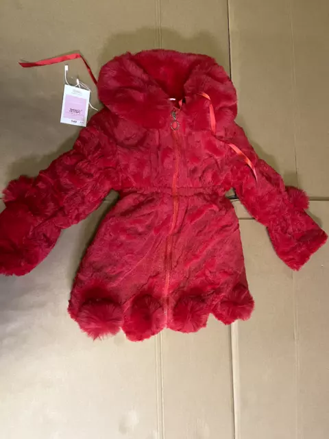 Kids Toddler Baby Girls Winter Warm Thick Solid Long Sleeve Fleece Clothes Coat