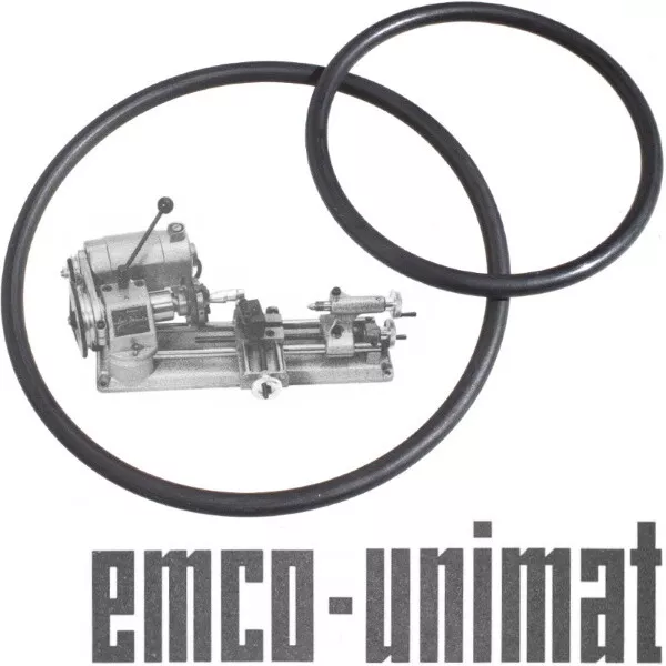 UNIMAT Belts Belting Set Emco Unimat DB200 / DB / SL1000 / SL O-rings New