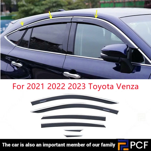 FOR 2021 2022 2023 Toyota Venza Window Visor Vent Shades Sun Rain Guard