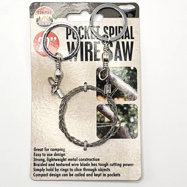 Portable Hand Wire 22" Saw Wilderness Emergency Survival Camping Pocket Tool