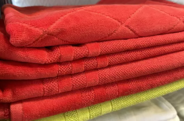 Red Luxury 5 Piece Turkish Towel Sets By Banksana Was $185.00 Now $135.00