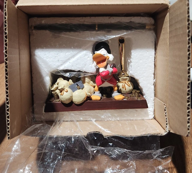 VINTAGE DISNEY SCROOGE McDuck Pen Holder Desk Office DuckTales Money