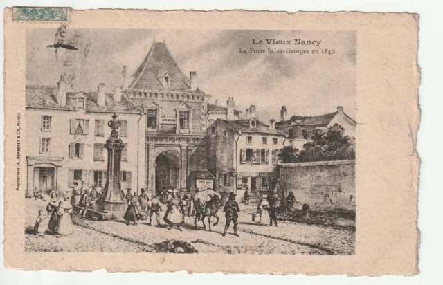 NANCY - CPA 54 - Série le Vieux NANCY - la Porte St Georges en 1840