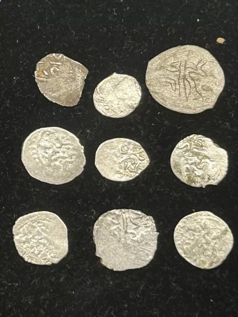 SASA 1600s Lot Of 9 silver coin akche Ottoman Empire Otto106 2