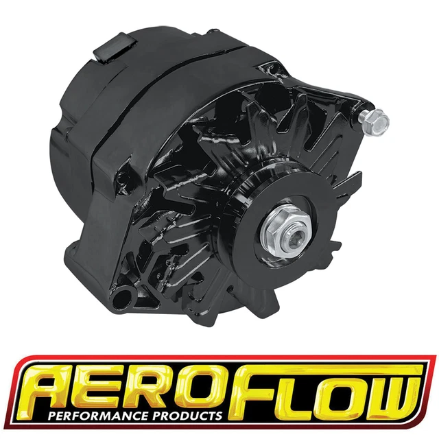 Holden HQ HJ HX HZ WB 253 308 V8 Aeroflow Black Alternator 100 Amp Internal Reg