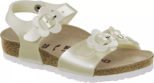 Birkenstock Rio Kids Birko-flor Pearly Flowers White Fußbettweite: Schmal