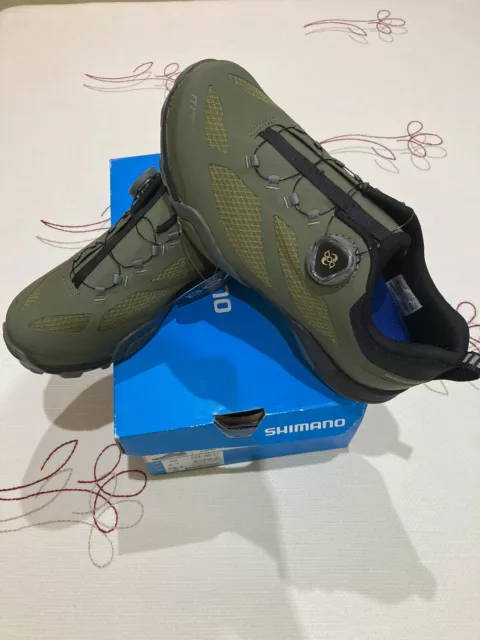 Shimano Mt7 Zapatillas Ciclismo Zapatillas Hombre/Mujer Verde Talla 40 3