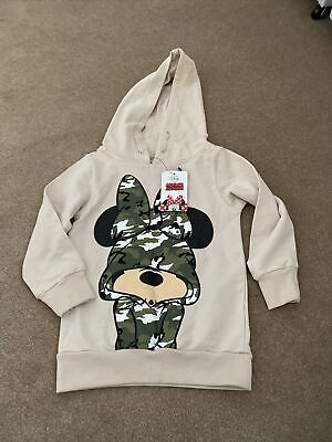 Disney Minnie Mickey Mouse Hoodie Army Green Park Holiday Warm Khaki Clothing