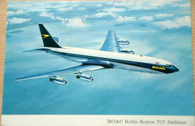 41151 Ak Avion Boac Rolls Royce 707 Jetliner Conway RC o12 Boeing Airplay