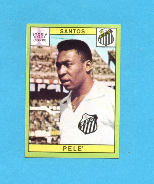 Figurine Panini Miroir Sprint – Pelé – Santos – 1960 – Brésil – N°74
