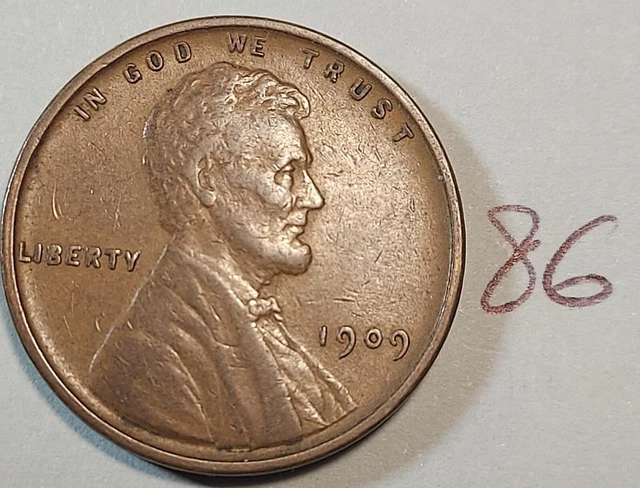 1909-VDB Lincoln Wheat Cent - High Grade -    #86