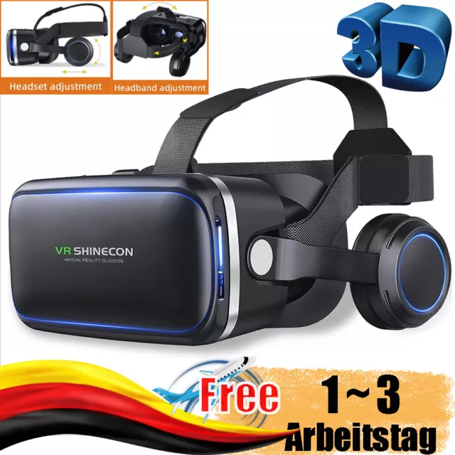 VR Headsets Virtual Reality Headset VR-Brille 3D-Brille die 5-7 Zoll unterstützt