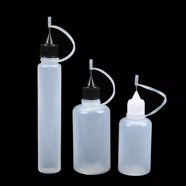 2pcs/lot 10ml 30ml Glue Applicator Needle Squeeze Bottle for Paper