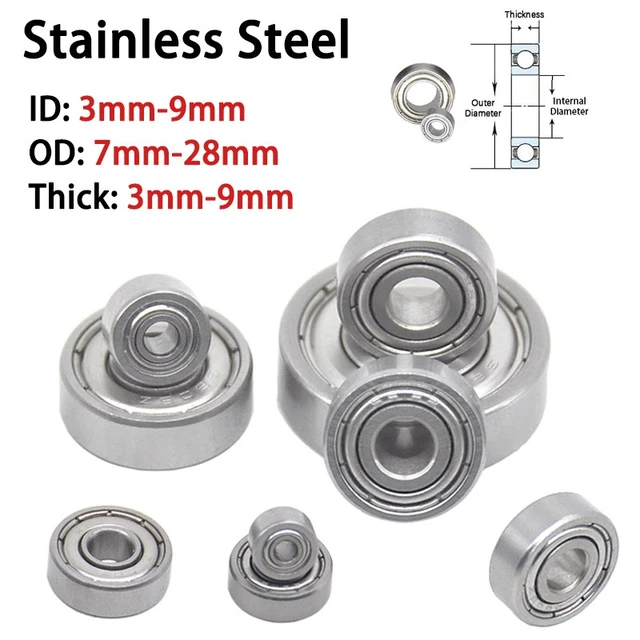 Kit De 10 Roulements à Billes Miniatures 608/623/624/625/626/688ZZ - Pour DIY, Skate, Matériel