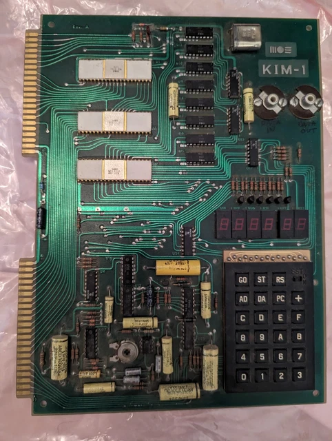 VINTAGE MOS KIM1 Rev A Computer weiß 6502 & 6530 Chips Commodore EUR 2
