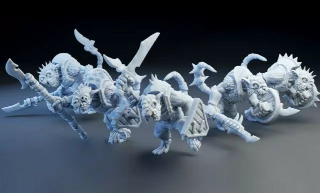 9th Age Impression 3D Nuée de vermine The infinite legion Vermine Warriors