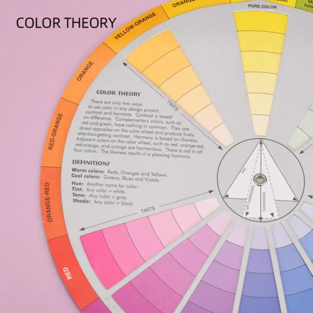 RGB roue de couleur roue de couleur Guide de tonalité Art Peinture artiste Chart