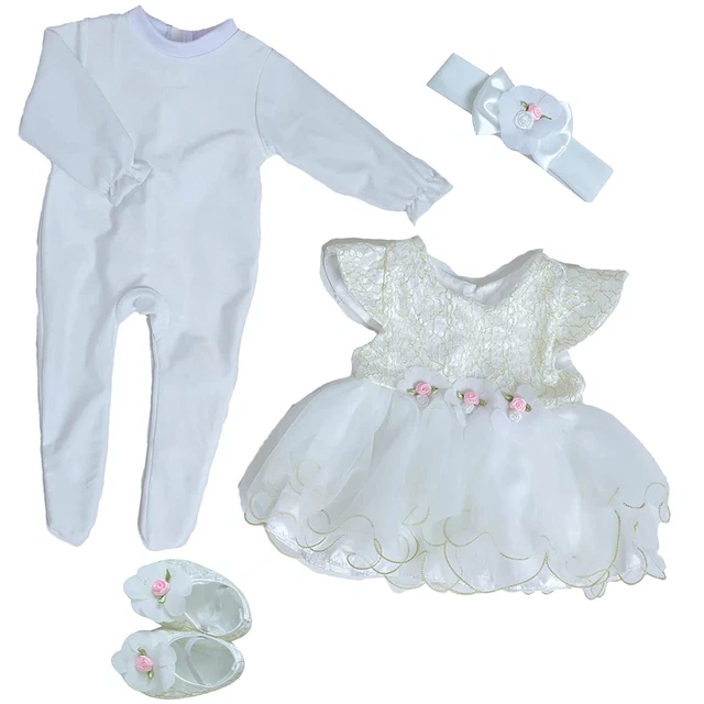 20'' Bebe Reborn Newborn Baby Girl Doll Clothes Clothing Set Handmade Toys Gifts