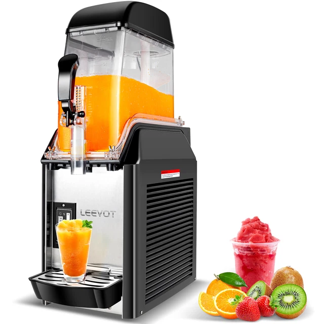 Leevot 12L Slusheis Maschine Slush Eismaschine Slushmaschine Slushgeräte