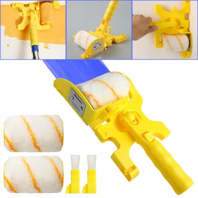 Multifunctional Clean-Cut Paint Edger Roller Brush Safe Tool Wall Corner Ceiling