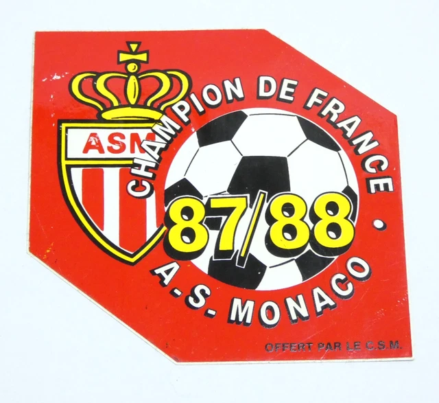 Drapeau Officiel Foobtball Club AS MONACO - Supporter - Taille 140 x 90