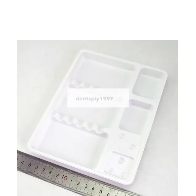 Disposable Dental Plastic Instrument Trays with Mesh Base White 190*148*15mm