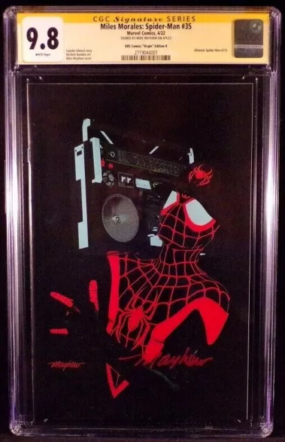 Miles Morales Spider-Man #35 Cgc Ss 9.8 Mike Mayhew Wondercon Virgin Variant