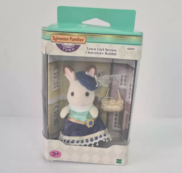 Sylvanian Families Box Damaged Figure Sister Rabbit Chocolate Town Girls 6002