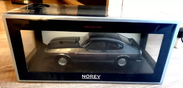 1/18 "Norev" Modellauto Ford Capril 2.8 Injection 1981, grau metallic / NEU