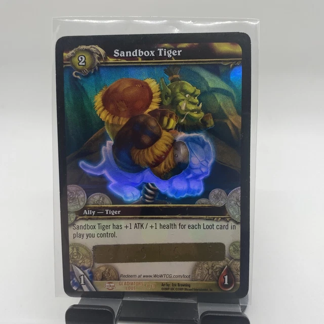 SANDBOX TIGER Gladiators Loot Code/Card Unscratched - WOW World of Warcraft TCG
