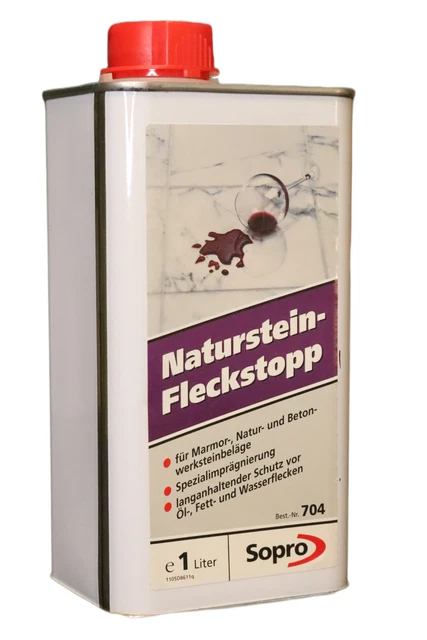 Sopro Naturstein-Fleckstopp 1 L Protection Imprégnation Marbre Blocs de Béton