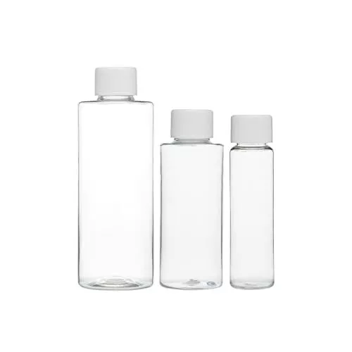 USA-Made Refillable Bottles (Plastic Screw-Top 3pack 4oz-2oz-1oz)