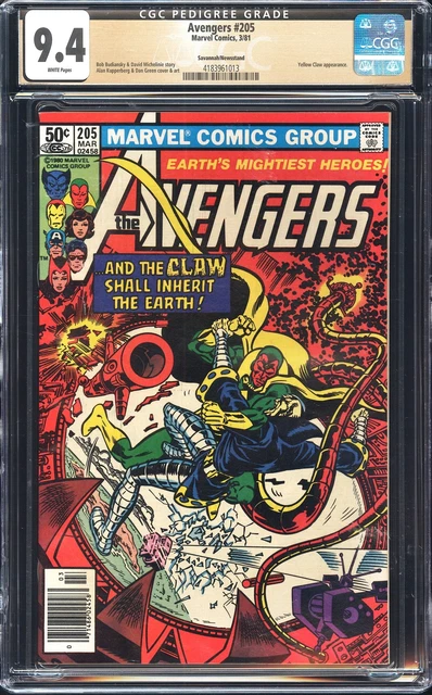 Avengers 205 CGC 9.4 SAVANNAH PEDIGREE NEWSSTAND