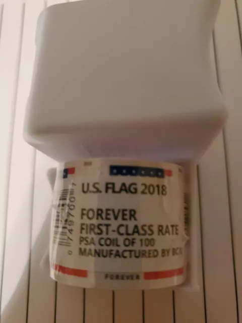 2018 USPS Forever Stamps U.S. Flags - 1 Roll of 100 Stamps Coil