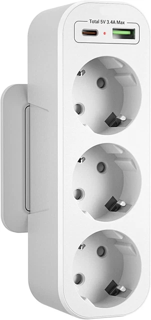Adattatore Universale Da Viaggio 6 In 1 Con 2 USB-C E 2 USB-A – Per Giappone, Europa, Regno Unito E Oltre 100 Paesi - 3
