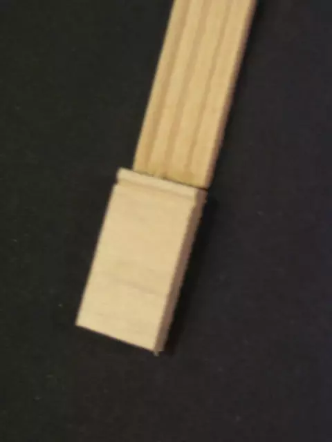 Plinth Block #2   dollhouse molding miniature  10pcs   1/12 scale basswood trim