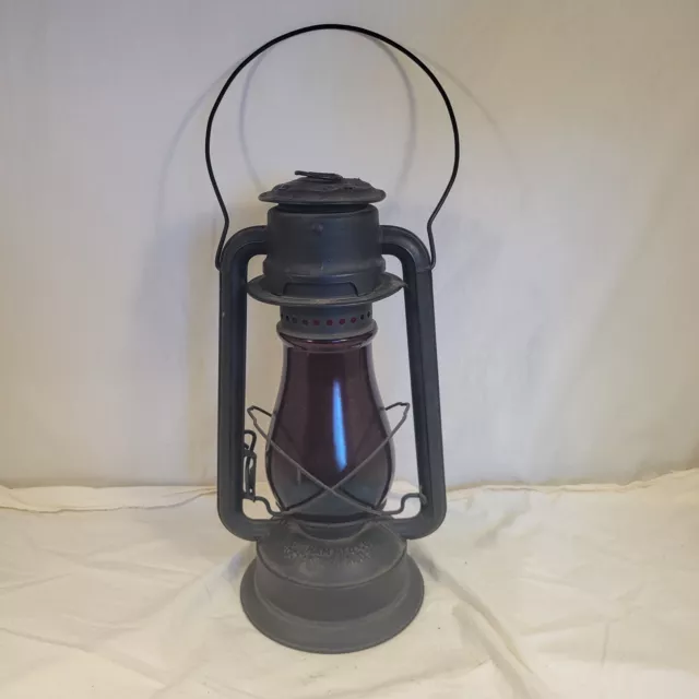 C.T Ham Mfg Co No. 2 Cold Blast lantern rare red globe C.T Ham Mfg Co No. 2 Cold Blast lantern rare red globe