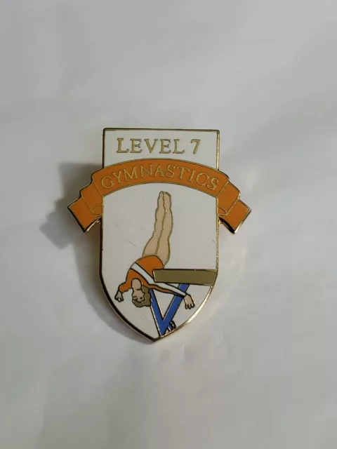 Level 7 Gymnastics Lapel Hat Jacket Pin 2002 By Margarita