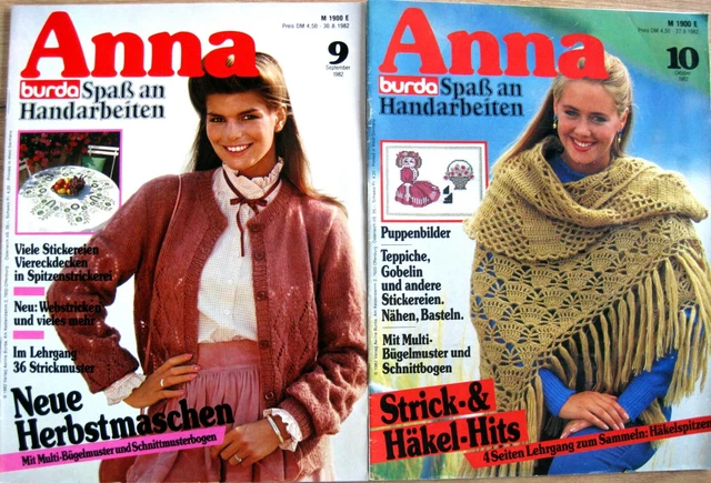 12 BURDA - ANNA Spass an Handarbeiten Hefte aus 1982 6