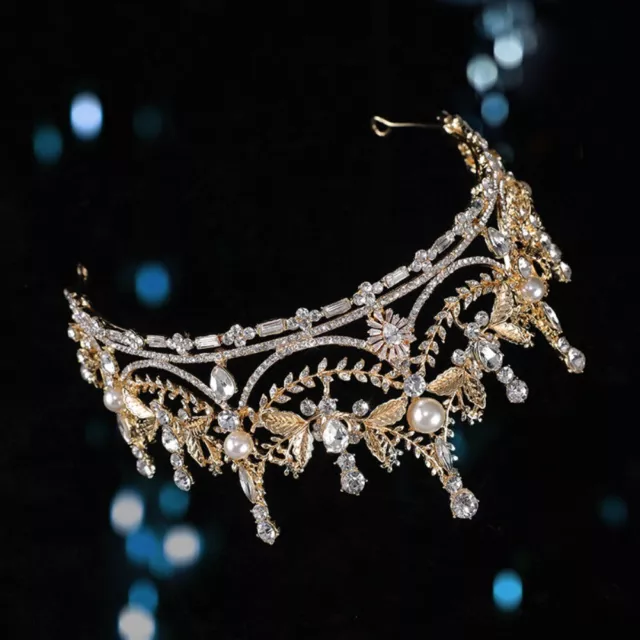 Königin Prinzessin Hochzeit Strass Tiara Braut Krone Haarschmuck Kristall krone 3